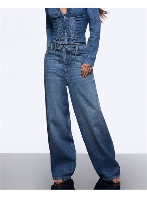 Baggy jeans with strings Liu Jo | UA6510D0400.79157